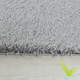 STALWART Modern Shaggy Rug - 5Cm Thick Pile Soft Touch Washable Area Rugs Carpet (Silver, 60X110Cm) - thumbnail 5