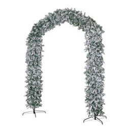8Ft (2.60M) Samuel Alexander Double Door Snow Flocked Christmas Tree Arch With 2000 Tips - thumbnail 8