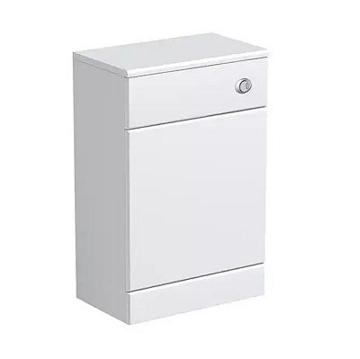 D Pro T Bathrooms 500mm High Gloss White Handleless Wc Unit - Modern, Durable, Space-Saving Bathroom Furniture