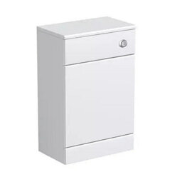 D Pro T Bathrooms 500mm High Gloss White Handleless Wc Unit - Modern, Durable, Space-Saving Bathroom Furniture