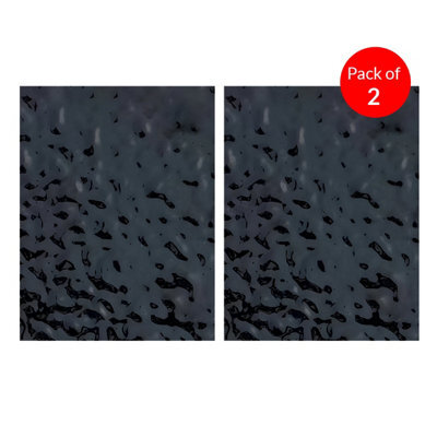 Ener-J Britwall Wave Pattern Metallic Wpc Wall Panels Pack Of 2 Black Water Ripple Decorative Interior Wall Cladding 2440X1220mm - image 1