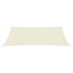 Berkfield Sunshade Sail 160 G/m2 Cream 2.5X5 M Hdpe - thumbnail 2