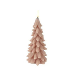 Kaemingk Led Wick Candle Wax Tree Steady Flame Indoor Decoration Pink  - D.8Cm H.19.5Cm - thumbnail 2