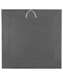 Beliani Wall Mirror Boise 60 Cm 60 Cm Teak Wood Dark Brown - thumbnail 5