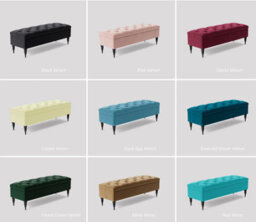 180Cm Safar Ottoman Bench With Storage And Turned Wooden Legs- Plush Velvet Shoes Bench - Cream Chesterfield Storage Bench - thumbnail 3