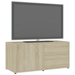 Walplus Tv Cabinet Sonoma Oak 80X34X36 Cm Engineered Wood - thumbnail 4