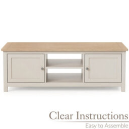 Christow Coffee Table Oak-Effect Top Cupboards & Shelves Pebble H40Cm X W115Cm X D60Cm - thumbnail 4