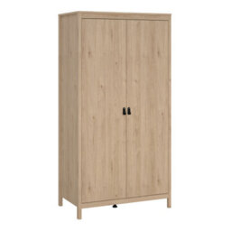 Furniture To Go Barcelona Wardrobe With 2 Doors In Jackson Hickory Oak - thumbnail 1