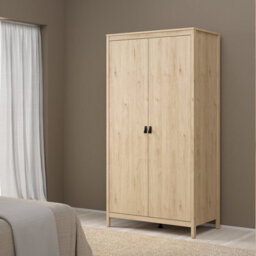 Furniture To Go Barcelona Wardrobe With 2 Doors In Jackson Hickory Oak - thumbnail 6