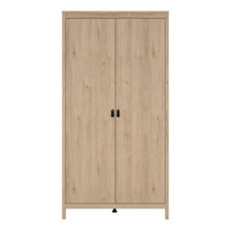 Furniture To Go Barcelona Wardrobe With 2 Doors In Jackson Hickory Oak - thumbnail 3