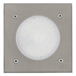 Ip67 Outdoor Recessed Ground Light Stainless Steel Square 2.5W Built In Led
