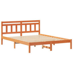 Berkfield Modern With Headboard Brown Pine Wood
