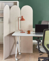 Beliani Office Divider Room Divider Slimmy Beige - thumbnail 2