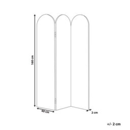 Beliani Office Divider Room Divider Slimmy Beige - thumbnail 3