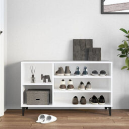 Berkfield Shoe Cabinet White 102X36X60 Cm Engineered Wood - thumbnail 3