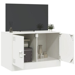 Berkfield Tv Cabinet White 67X39X44 Cm Steel - thumbnail 4