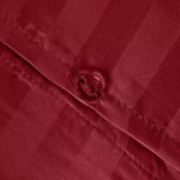 Ameha Red Striped Microfibre Bedding Set Double, Reversible & Breathable Duvet Cover, Fitted Sheet & Pillowcases - thumbnail 5