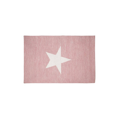 Orsina Premier Kids Pink And White Star Rug - image 1