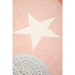 Orsina Premier Kids Pink And White Star Rug - thumbnail 5