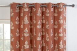 "Sundour Esher Light Filtering Curtains Orange 90X72""" - thumbnail 2