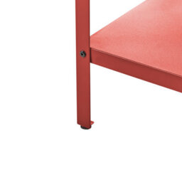 Beliani Outdoor Kitchen Island With Sink Vilama Red Metal - thumbnail 8