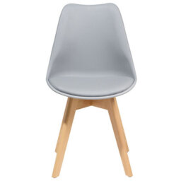 Beliani Set Of 2 Dining Chairs Dakota Ii Grey - thumbnail 5