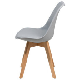 Beliani Set Of 2 Dining Chairs Dakota Ii Grey - thumbnail 6