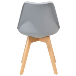 Beliani Set Of 2 Dining Chairs Dakota Ii Grey - thumbnail 7