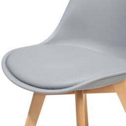 Beliani Set Of 2 Dining Chairs Dakota Ii Grey - thumbnail 8