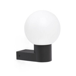 Luminosa Lighting Luminosa Structure 1 Light Outdoor Globe Wall Light Dark Grey Ip44, E27 (Shade Not Included) - thumbnail 1