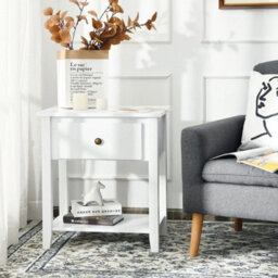 Accent Table Bedroom Narrow Side End Table Storage Cabinet Nightstand - thumbnail 5