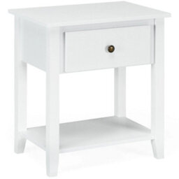 Accent Table Bedroom Narrow Side End Table Storage Cabinet Nightstand - thumbnail 1