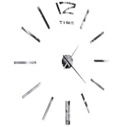 Vidaxl 3D Wall Clock Modern Design 100 Cm Xxl Silver 3D Wall Clocks - thumbnail 6