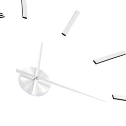 Vidaxl 3D Wall Clock Modern Design 100 Cm Xxl Silver 3D Wall Clocks - thumbnail 7