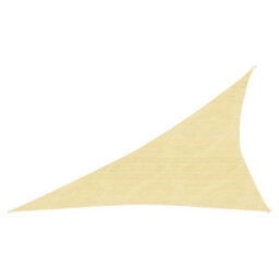 Berkfield Sunshade Sail 160 G/m2 Beige 3X4X5 M Hdpe - thumbnail 1