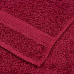 Berkfield Shower Towels 2 Pcs Bordeaux 70X140 Cm 360 Gsm 100% Cotton - thumbnail 6
