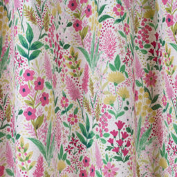 "Catherine Lansfield Tilly Floral Pink 66X90"" Curtain Pair Fully Lined Ready Made" - thumbnail 5