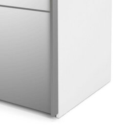 Wyld Haus Bordeaux 180Cm White Sliding Wardrobe With Full-Length Mirror, 5 Shelves & 2 Hanging Rails - thumbnail 9