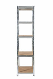 Rhino Racking 4 Bays - 180 X 90 X 45Cm - Galvanised - 5 Tier Boltless Heavy Duty Garage Shelving Unit - 1000Kg Load Weight - thumbnail 2