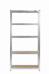Rhino Racking 4 Bays - 180 X 90 X 45Cm - Galvanised - 5 Tier Boltless Heavy Duty Garage Shelving Unit - 1000Kg Load Weight - thumbnail 1