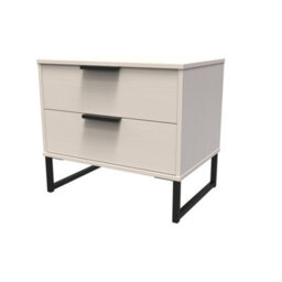 Beijing 2 Drawer Midi Bedside Cabinet In Kashmir Ash (Ready Assembled) - thumbnail 4