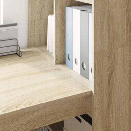 Berkfield Modern With Shelf Sonoma Oak 122 X 67 X 145 Cm Engineered Wood - thumbnail 4