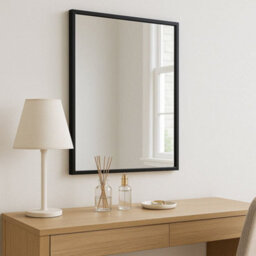 Jōbū Jobu Home - Takara, Black Metal Rectangle Mirror - 70Cm X 50Cm