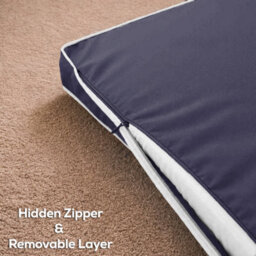 istyle mode Super Soft Cosy Blue Extra-Large Dog Beds Cushion Water Resistant Mattresses Washable Zipped Cover With Cushion - thumbnail 3