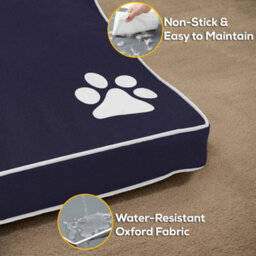istyle mode Super Soft Cosy Blue Extra-Large Dog Beds Cushion Water Resistant Mattresses Washable Zipped Cover With Cushion - thumbnail 2