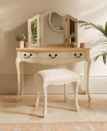 Statement Furniture Juliette Upholstered Stool, French Cushion Seat In Champagne Colour - thumbnail 7