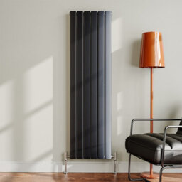 Living And Home Vertical Designer Double Panel Radiator,  W 456 mm X  H 1600 mm