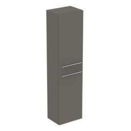 Ideal Standard I.life A Tall Matt Quartz Grey Single Wall-Mounted Bathroom Cabinet (H)160Cm (W)40Cm - thumbnail 2