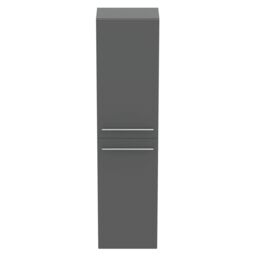 Ideal Standard I.life A Tall Matt Quartz Grey Single Wall-Mounted Bathroom Cabinet (H)160Cm (W)40Cm - thumbnail 4