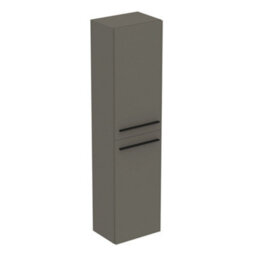 Ideal Standard I.life A Tall Matt Quartz Grey Single Wall-Mounted Bathroom Cabinet (H)160Cm (W)40Cm - thumbnail 1